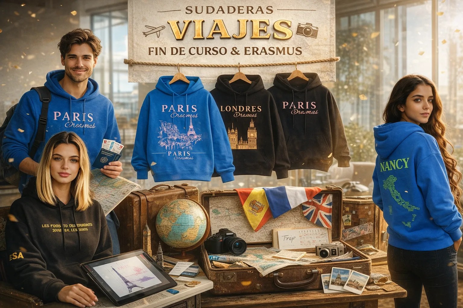 Sudaderas para viaje de fin de curso en Murcia