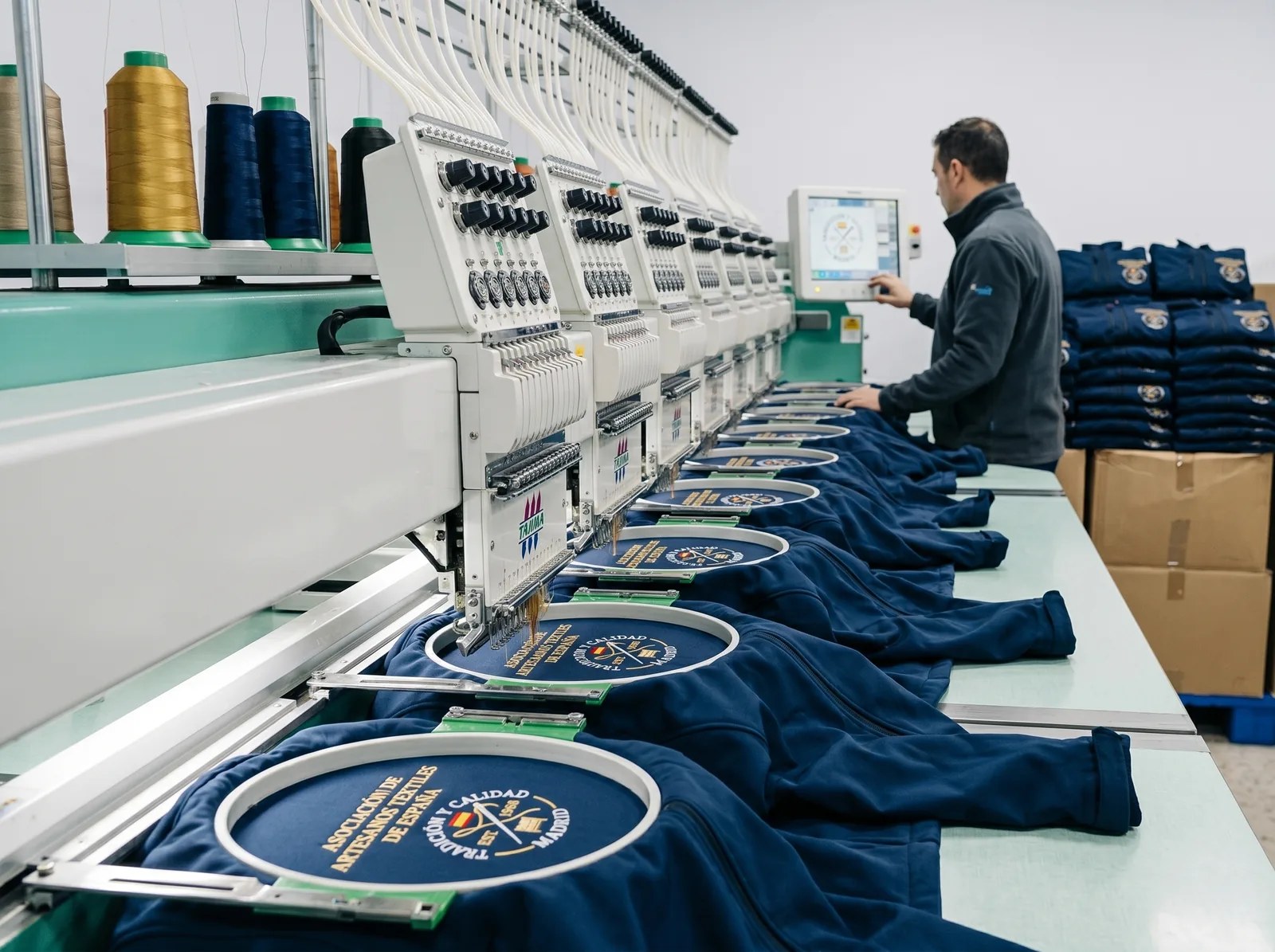 Producción en serie de sudaderas personalizadas